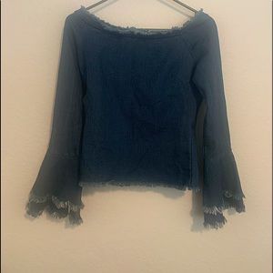 Off shoulder top, size small.